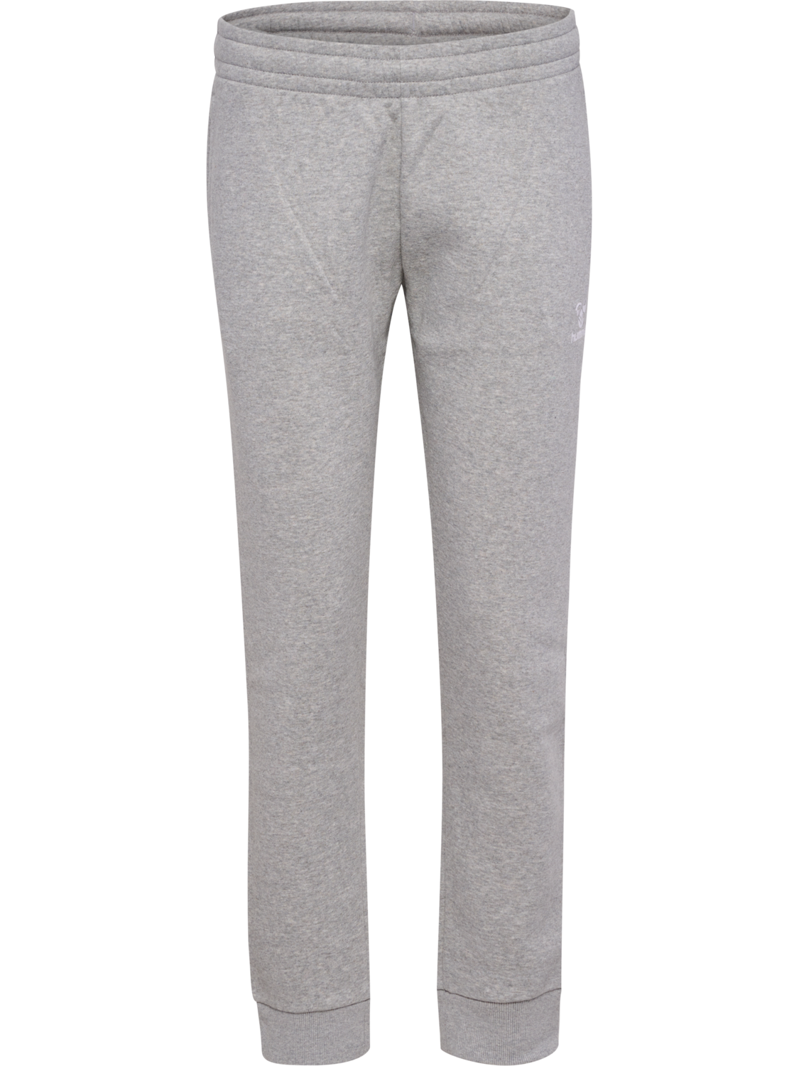 hmlMOVER COTTON CUFF PANTS WOMAN, GREY MELANGE, packshot