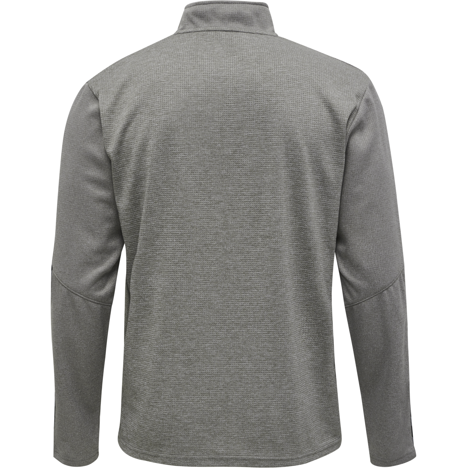 hmlAUTHENTIC HALF ZIP SWEATSHIRT, GREY MELANGE, packshot