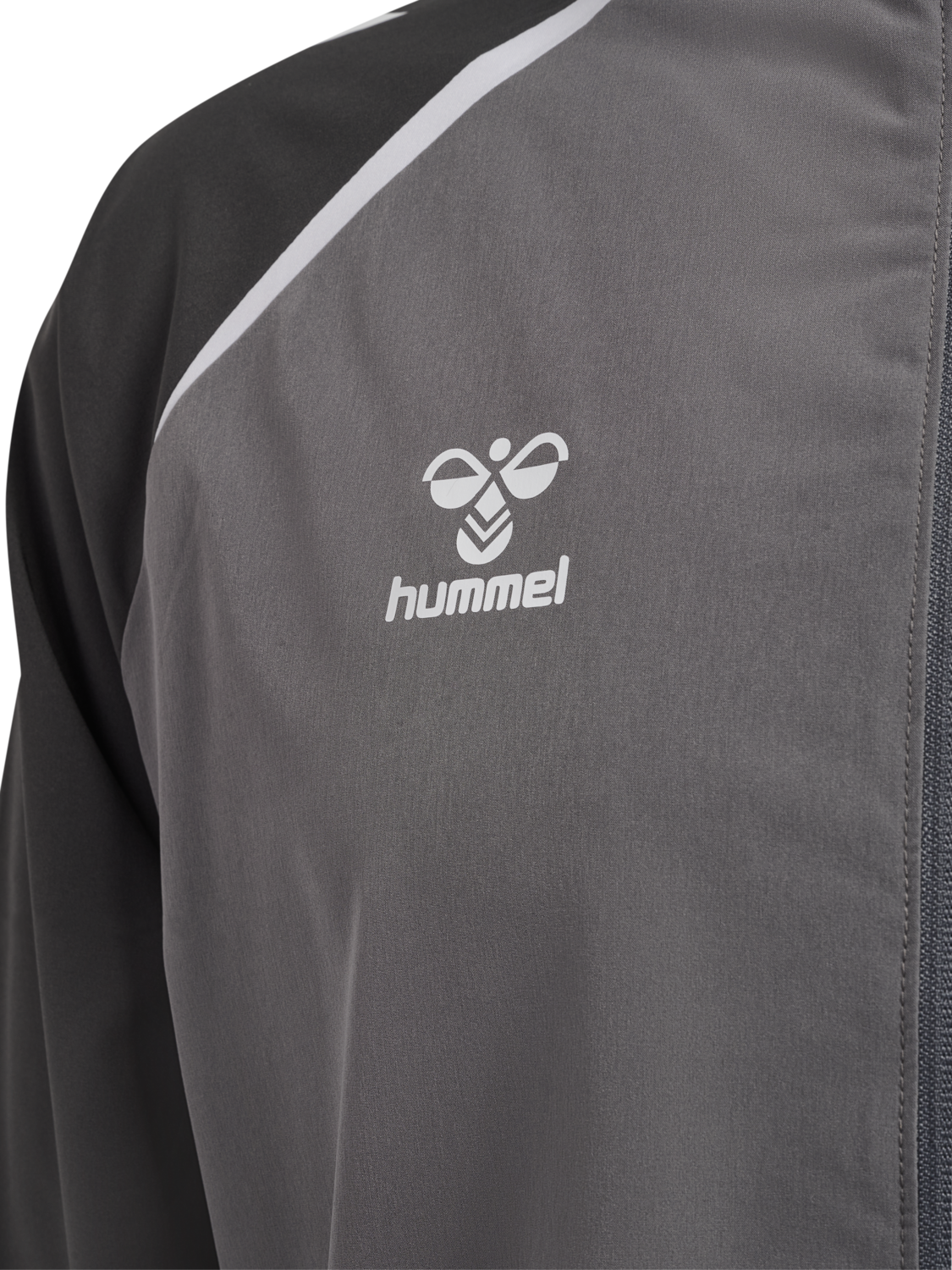 hmlLEAD 2.0 WOVEN JACKET, STEEL GRAY/ASPHALT, packshot