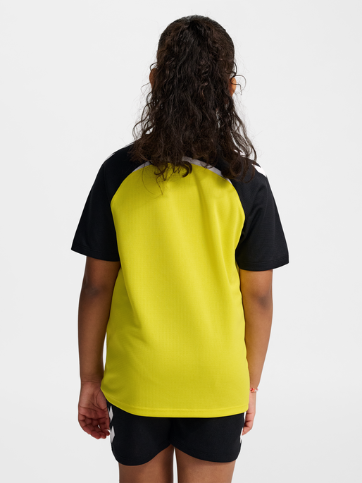 hmlLEAD 2.0 JERSEY S/S KIDS, BLAZING YELLOW/BLACK, model