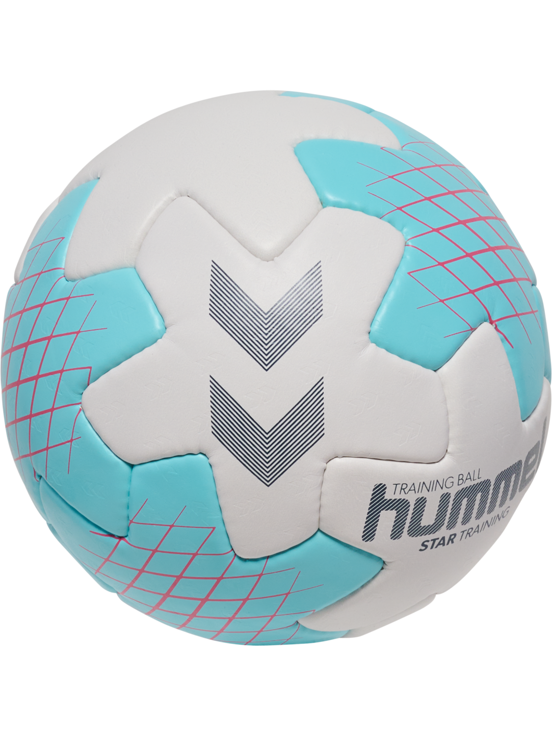 hmlSTAR TRAINING HB, OFF WHITE/LIGHT BLUE/RED, packshot