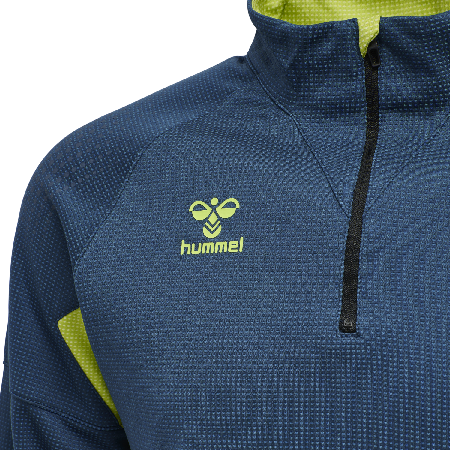 hmlLEAD PRO HALF ZIP, DARK DENIM, packshot