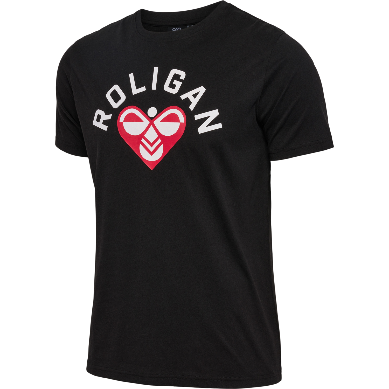hmlROLIGAN COTTON T-SHIRT, BLACK, packshot