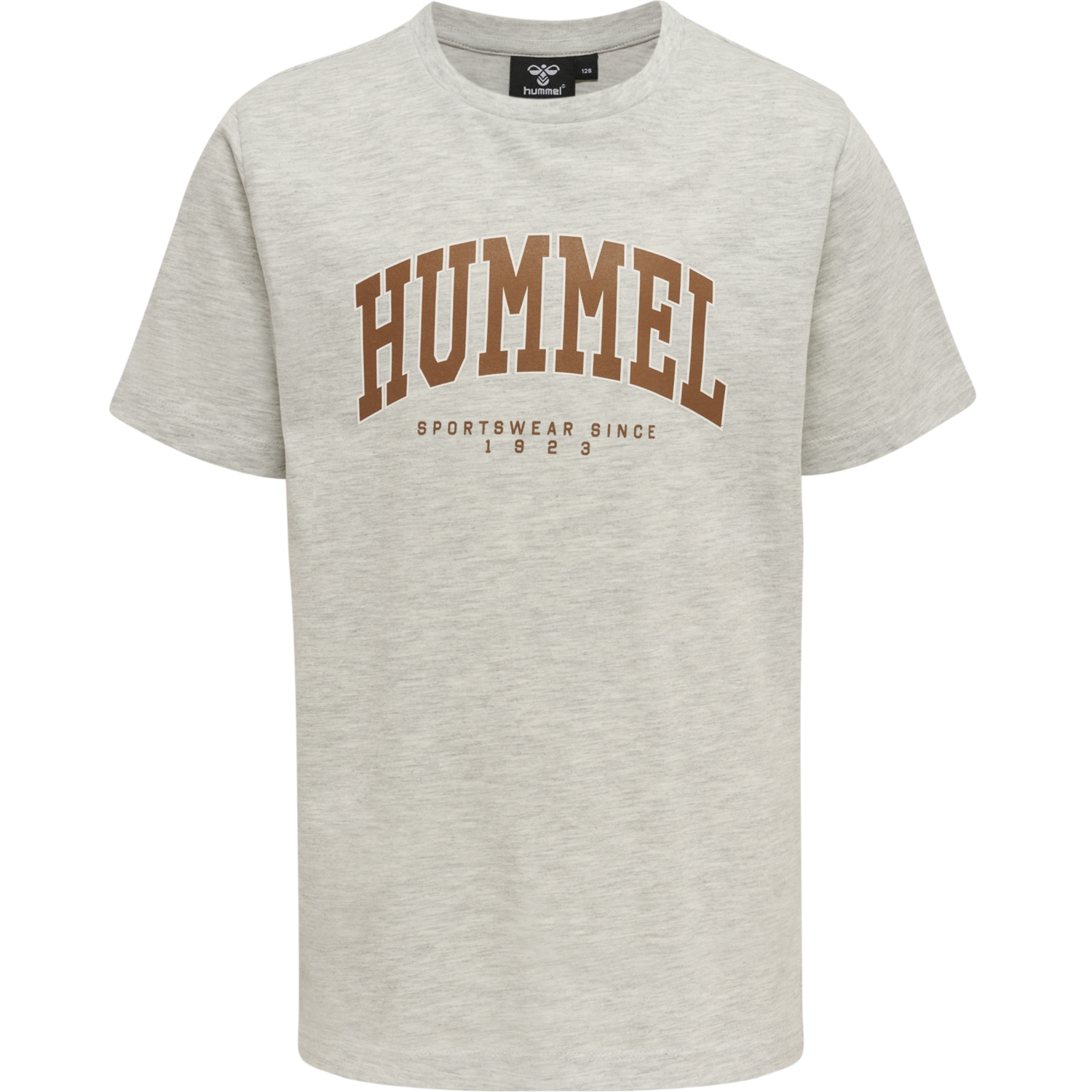 hmlFAST T-SHIRT S/S, LIGHT GREY MELANGE, packshot