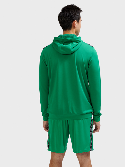 hmlAUTHENTIC PL ZIP HOODIE, JELLY BEAN, model