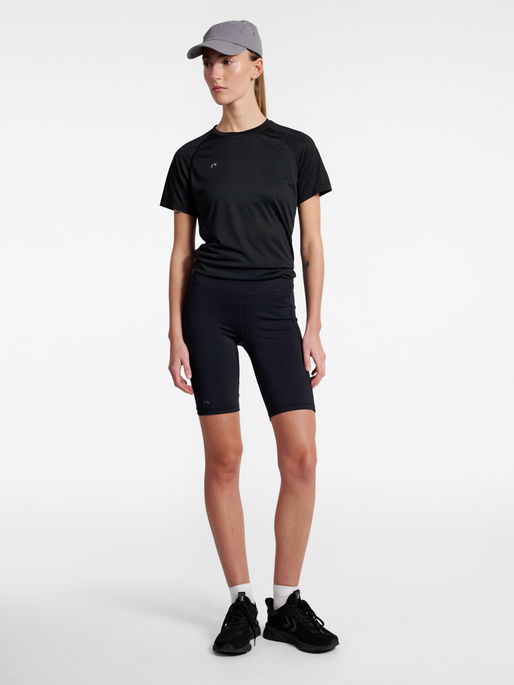nwlRACE HW POCKET W SHORT TIGHTS, BLACK, model